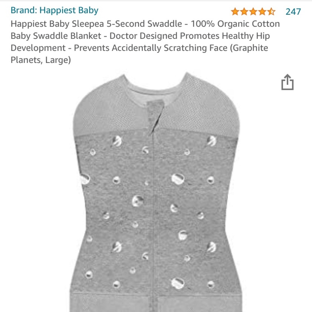 Happiest Baby Swaddle 👶🏻🙂🍼